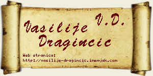 Vasilije Draginčić vizit kartica